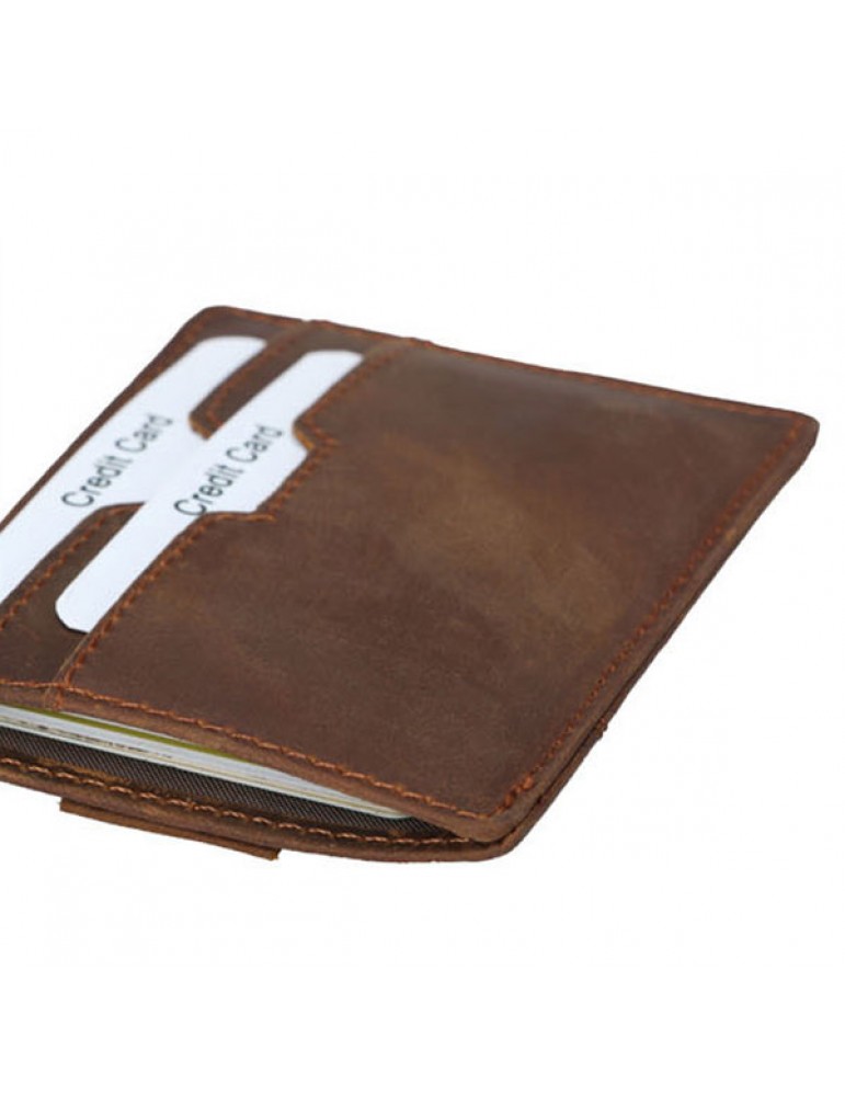 Vintage Genuine Leather RFID Antimagnetic Wallet Cold Holder