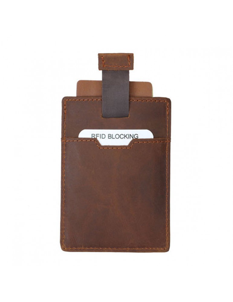 Vintage Genuine Leather RFID Antimagnetic Wallet Cold Holder