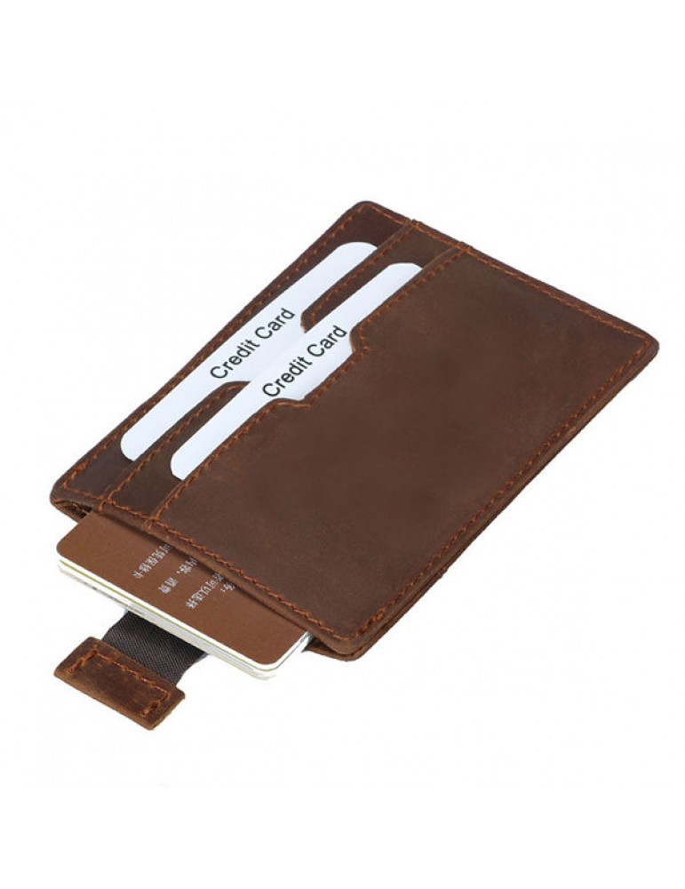 Vintage Genuine Leather RFID Antimagnetic Wallet Cold Holder