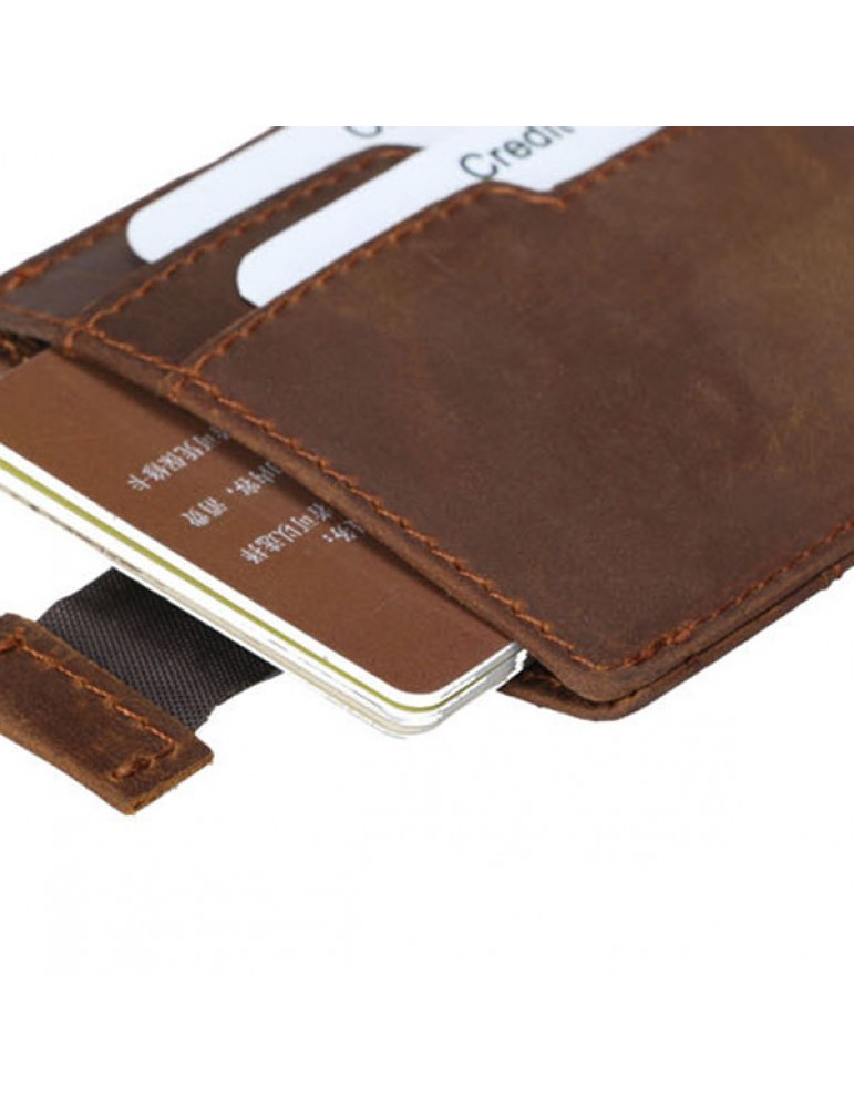 Vintage Genuine Leather RFID Antimagnetic Wallet Cold Holder